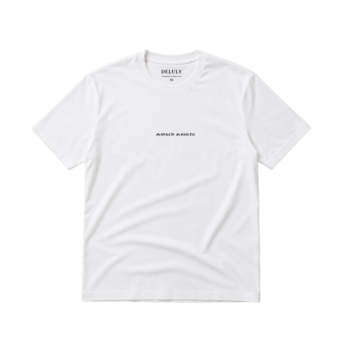 Amach Anocht Tee- White / Black