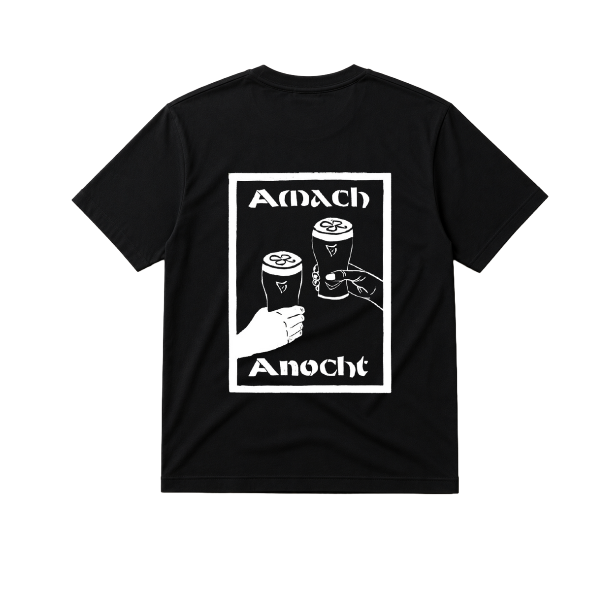 Amach Anocht Tee - Black / White